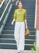 Джемпер женский Uniqlo 611702671 XS Зеленый (1159795964) - изображение 3