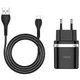 СЗУ Hoco C12Q Smart QC3.0 18W (1USB-A) + кабель USB to MicroUSB Черный - изображение 2
