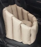 Автокресло сумка-переноска автогамак для собак животных автомобильная переноска Waterproof ткань 50 х 45 см Бежевый - изображение 2