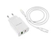 Мережевий зарядний пристрій Borofone BA56A PD 20W + QC 3.0 Type C to Lightning - зображення 4