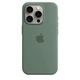 Чехол противоударный силиконовый OEMG Guard Shockproof Silicone Case with MagSafe для Apple iPhone 15 Pro (6.1") Cypress (MT1X3ZM/A) - изображение 5