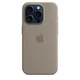 Чехол силиконовый OEM Silicone Case with MagSafe для Apple iPhone 15 Pro Clay + Подарок защитное стекло Pixel для Apple iPhone - изображение 7