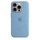 Чехол силиконовый OEM Silicone Case with MagSafe для Apple iPhone 15 Pro Winter Blue + Подарок защитное стекло Pixel для Apple iPhone - изображение 6