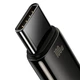 Кабель Baseus Type-C Tungsten Gold Fast Charging Data Cable 100см 100W (CAWJ000001) black - зображення 2