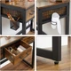 Туалетный столик 90×40×141 см черный - изображение 5