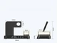 Бездротова 3в1 станція швидкої зарядки, версія для Apple Watch, з будильником, нічником, чорна (75648193) - зображення 6