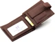 Шкіряне чоловіче портмоне 11,5х9,5х2,5 ST Leather В103 з секціями під карти Коричневий - зображення 6