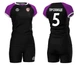 Волейбольна форма жіноча RIGO MEDUSA Black-Violet 2XL - зображення 2