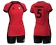 Волейбольна форма жіноча RIGO TANGO Red-Black 3XL - зображення 2