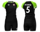 Волейбольна форма жіноча RIGO MEDUSA Black-Neongreen 2XL - зображення 2