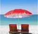Пляжный зонт с наклоном 200 см Umbrella Anti-UV ромашка Красный нейлон (SH779467) - изображение 1
