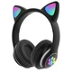 Беспроводные наушники Черный с ушками и подсветкой MDR Cat VZV-23 M (SH777472) - изображение 2