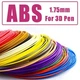 Пластикові нитки для 3D ручок 20 кольорів по 10 м PLA (SH771122) - зображення 3