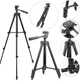 Штатив TRIPOD TF-3120B для фотоаппарата и смартфона с уровнем Черный (SH7712972) - изображение 1