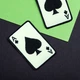 Набор шевронов 2 шт Карта Туз Пик, Ace of Spades, светятся в темноте, на липучке, 5×8 см, вышитый патч, нашивка, шеврон - изображение 10