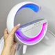 Настільна смарт лампа-нічник G-Smart BT2301, бездротовою зарядкою і Bluetooth-колонкою 3W (GL-White) - зображення 2