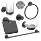 Набор аксессуаров для ванной SONIA ASTRAL KIT BLACK ( 6 предметов) 185214 - изображение 1