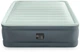 Кровать надувная велюр Intex 64904 встроенный насос 220V 137х191х46 см Серый - изображение 2