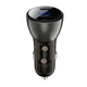 АЗП Acefast B10 Metal Car Charger 60W (USB-C + USB-C) with Digital Display Black (AFB10) - зображення 1