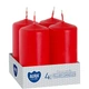 Набір свічок 4 шт. циліндр Bispol AURA Candles Червоний (sw40/80-030) - изображение 1