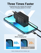 Мережевий зарядний пристрій Vention 1-port USB-C Wall Charger(20W) EU-Plug Black (FADB0-EU) (FADB0-EU) - зображення 2