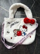 Сумка Куромі Kuromi Hello Kitty аніме плюшева Біла - изображение 2
