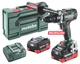 Акумуляторний безщітковий дриль-шурупокрут Metabo BS 18 LTX-3 BL I Metal 18V 2x5.5Ah LiHD ЗП ASC 145 metaBOX 145 L - зображення 1