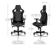 Комп'ютерне крісло для геймера Noblechairs Epic Gaming Black Edition (NBL-PU-BLA-004) - зображення 8