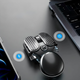 Бездротова миша EWEADN Q3 з RGB підсвічуванням, Bluetooth + USB 2.4ГГц та акумулятором та 2400 DPI, gray - зображення 3