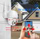 IP камера видеонаблюдения уличная PTZ WiFi Поворотная с удаленным доступом Белая - изображение 5