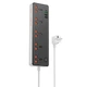 Удлинитель сетевой HOCO Rico 5-position socket AC14A |3USB/1Type-C, PD/QC, 3A/30W| - изображение 1