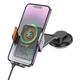 Тримач Hoco Transparent Discovery Edition wireless fast charging Car holder (center console) HW8 |15W| сірий - зображення 3