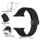 Силиконовый ремешок Fruct Magnetic Buckle для Apple Watch 42/44/45/46/49 mm Магнитная застежка Black - изображение 2