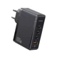 Сітчастий зарядний пристрій Usams US-CC163 T50 100W 4 Ports ACCC GaN Fast Charger (EU) Black (CC163TC01) - зображення 3