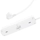 Подовжувач мережевий HOCO NS1 2USB/1Type-C, 4Розетки, 4000W, 20W/3A, Power Delivery/Quick Charge, 1.8м Білий - изображение 3
