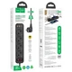 Подовжувач мережевий HOCO NS1 2USB/1Type-C, 4Розетки, 4000W, 20W/3A, Power Delivery/Quick Charge, 1.8м Чорний - изображение 9