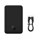 Павербанк с беспроводной зарядкой Qi 15W Baseus Magnetic Mini 20000mAh 20W 2в1 QC3.0+PD3.0 (PPCX150001) Black - изображение 3