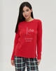 Женский комплект Family look для пари со штанами в клетку XL - изображение 4