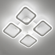 Люстра светодиодная потолочная LUMINARIA ROOM 60W 4S APP 388/73 WHITE 220V IP20, LED светильник с пультом ДУ - изображение 4