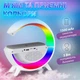Портативна колонка з RGB-підсвіткою, зарядка, нічник BT/TF/Wireless Charger/USB/FM/AUX 10 Вт, біла - изображение 3