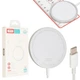 Зарядка Qi XO magnetic wireless charger CX004 15W беспроводная белая - изображение 3