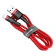 Кабель Baseus Cafule Cable USB - Lightning 2 метра CALKLF-C09 красный - изображение 1