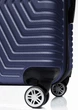 Малый пластиковый чемодан на колесах 45L 57х34х25 см GD Polo Синий 000282107 - изображение 4