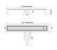 Трап для душу Rea Neox 90 Superflow brushed steel 2в1 REA-G2708 - зображення 5