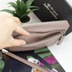Кошелек-клатч женский кожаный De Esse LC14238-GD25 с ручкой пудровый - изображение 6