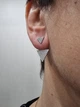Серебряные серьги-джекеты с фианитами. 902-00981 - изображение 1