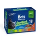 Набір вологого корму для котів Brit Premium Sterilised Plate Chunks 12 шт x 100 г - асорті - изображение 1