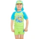 Топ сонцезахисний для хлопців Aqua Speed SURF-CLUB T-SHIRT 2020 зелений, блакитний дит 104см - изображение 2