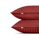 Полуторное постельное белье сатин BURGUNDY Cosas Красный 160х220 см - изображение 4
