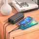 УМБ портативне зарядне Power Bank HOCO Astute J101B 30000mAh 2USB, Type-C, QC, чорне - зображення 4